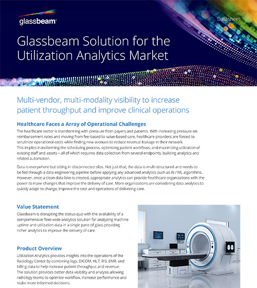 Glassbeam Solution for the Utilization Analytics Market